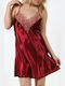 Miorre Summer Women's Nightdress Burgundy