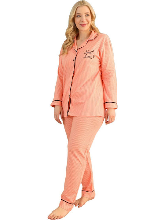 Sexen Winter Women's Pyjama Set Orange
