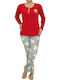 Goodnight Set Pijamale pentru Femei red