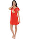 Vienetta Secret Summer Women's Nightdress Red