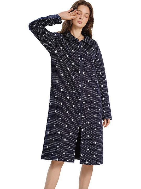 Goodnight Winter Women's Nightdress Dark Blue