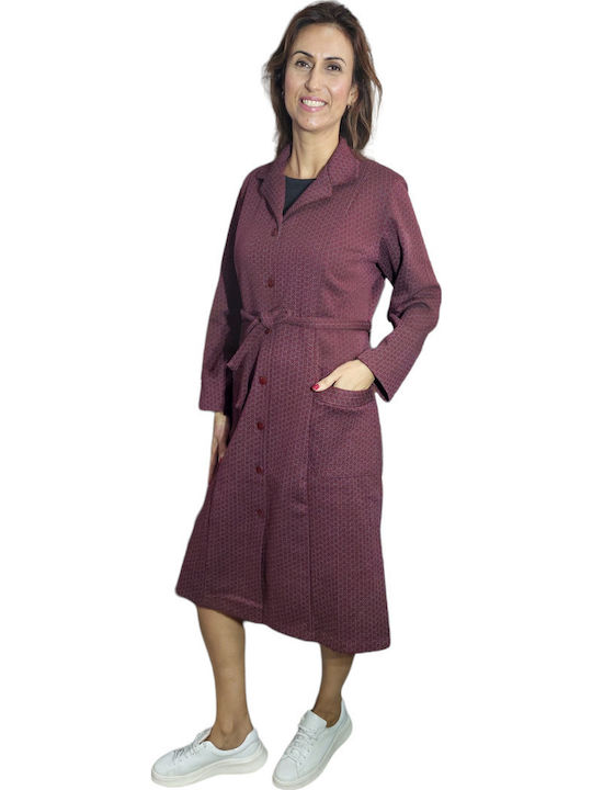 Mardim Winter Damen Robe Bordeaux