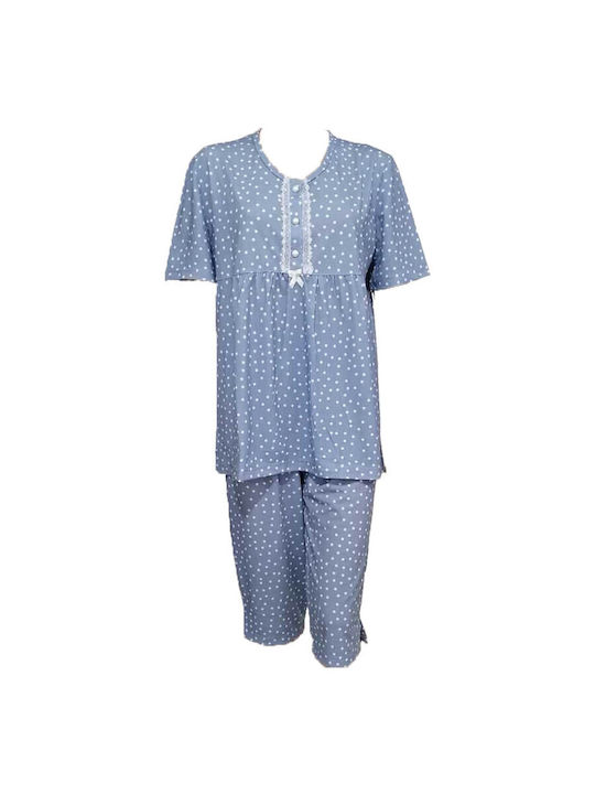 Odyssey Sommer Damen Pyjama-Set Blue