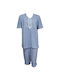 Odyssey Sommer Damen Pyjama-Set Blue