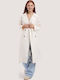 Women's offwhite Trench Coat