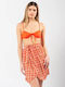 Zebras & Libras Orange Women's Pareo Skirt