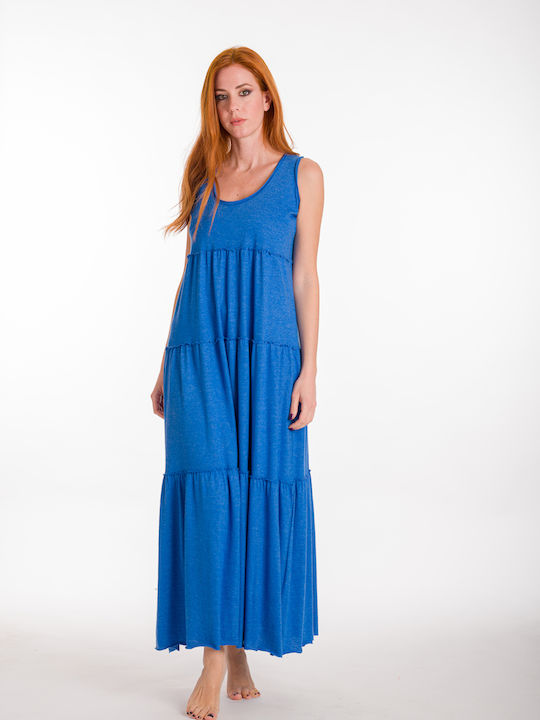 Rima Beachwear Women's Maxi Dress Beachwear Blue