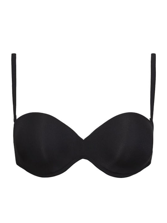 Sielei Balconette Balconette Bra with Light Padding Underwire Black
