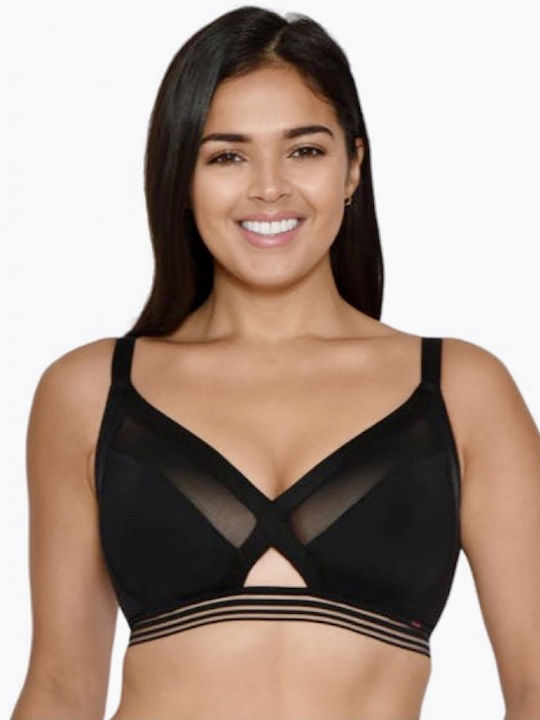 Bra without Padding without Underwire Black