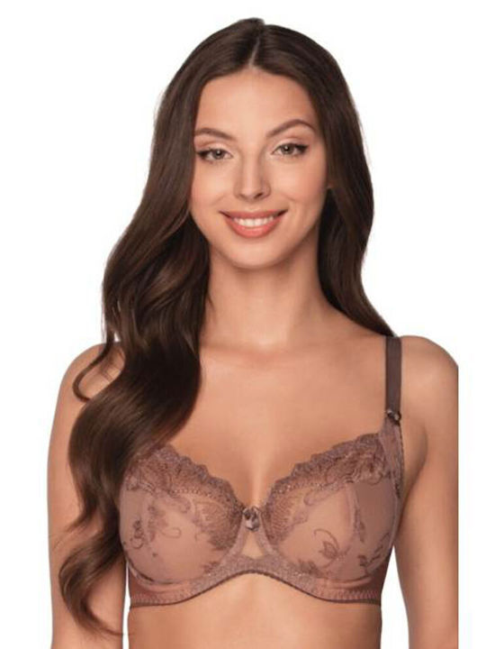 Balconette Balconette Bra without Padding without Underwire Beige