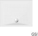 GSI Porcelain Shower White 100x70cm