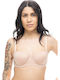 Women's Bra without Padding Underwire Beige