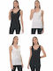 Sleeveless Cotton Women's T-Shirts MultiPack