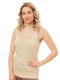 Women's Sleeveless T-Shirt Beige