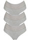 Talie înaltă Femei Slip 3Pack Gray