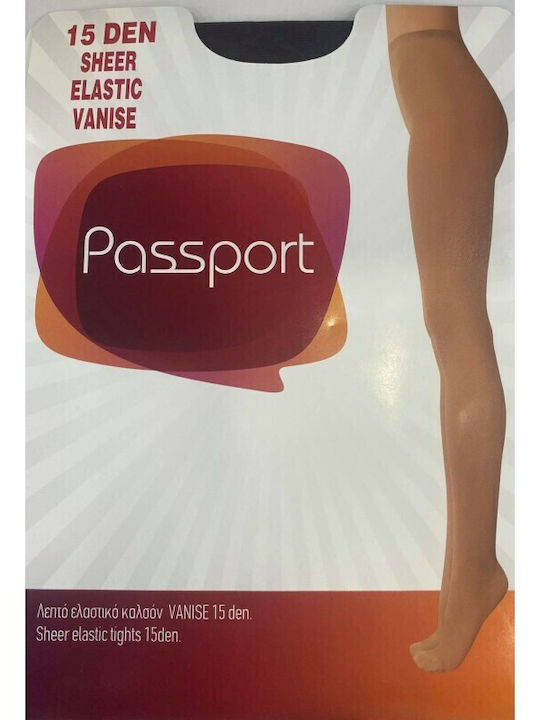 Pass~Port Γυναικείο Καλσόν 15 Den Silver