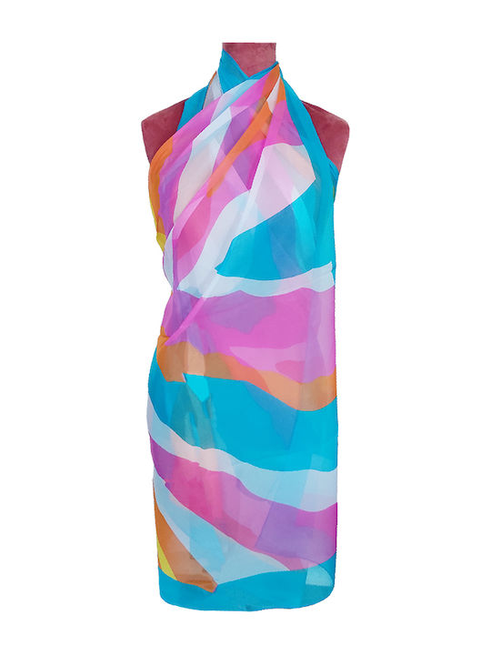 Pareo Sarong Fustă Plajă Multicolor Model Abstract