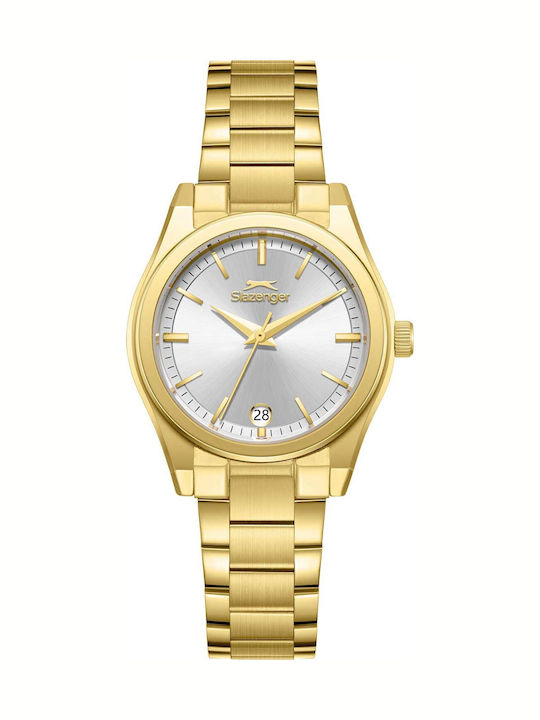Slazenger Women's Watch with Gold Metal Bracelet