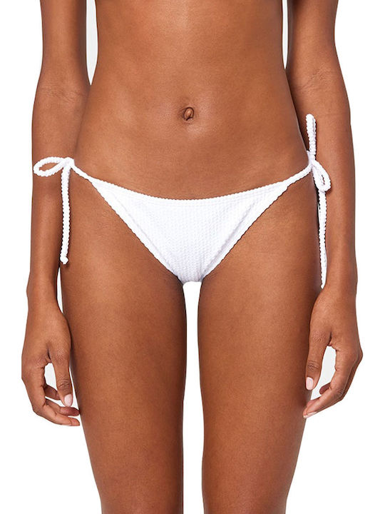 Sundek Bikini Inferioare Slip Alb