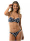 Strapless Bikini Top με Ενίσχυση Navy Μπλε