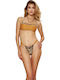 Bikini Set Bra & Brazil Bottom Leopard Animal Print