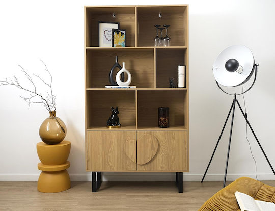 Βιβλιοθήκη Calypso Καφέ 100x35x180εκ. Βιβλιοθήκη Calypso Καφέ 100x35x180εκ.