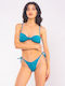 Set Bikini Triangle & Brazil Petrol Blue