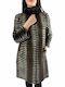Frauen Pelz Beige-Black