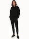 Hohe Taille Jogginghose Black