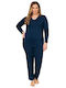 Angel's Secret Nightgown Maternity Navy Blue