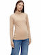 Maternity Top Turtleneck Caramel Mamalicious
