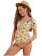 Maternity Swimwear Floral White