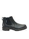 Leder Schwarz Chelsea Stiefeletten Anatomisch