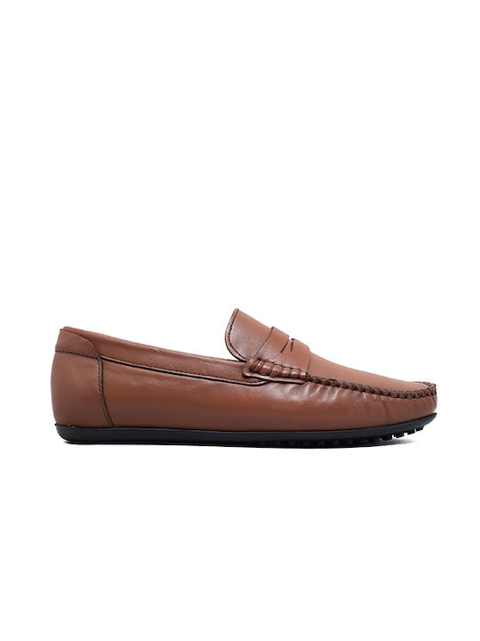 Men's Leather Moccasins Tabac Brown