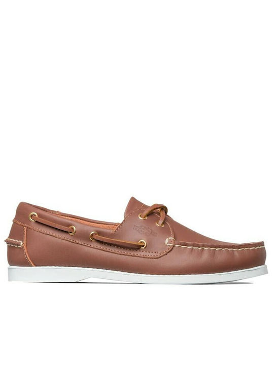Δερμάτινα Ανδρικά Boat Shoes σε Ταμπά Χρώμα