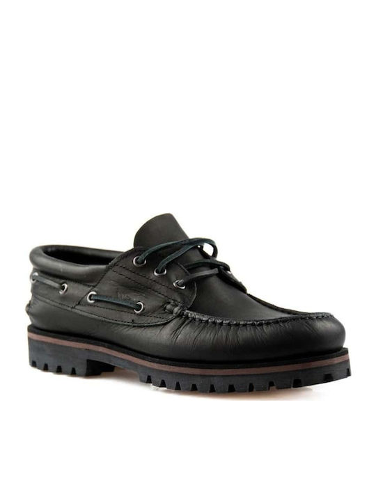 Δερμάτινα Ανδρικά Loafers σε Μαύρο Χρώμα