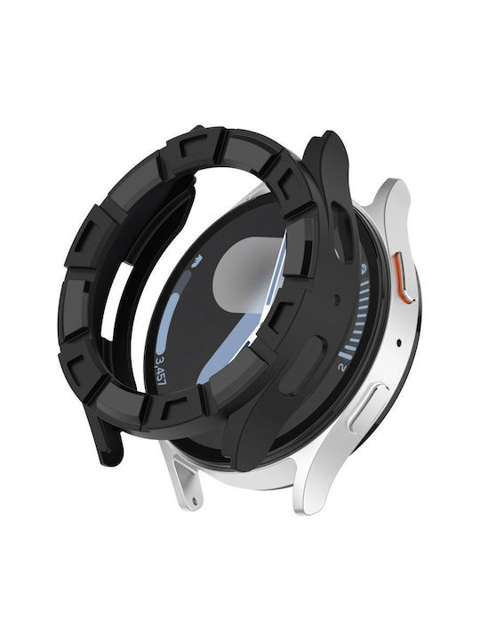Schutz Silikonhülle in Schwarz Farbe für Samsung Galaxy Watch 7 40 mm