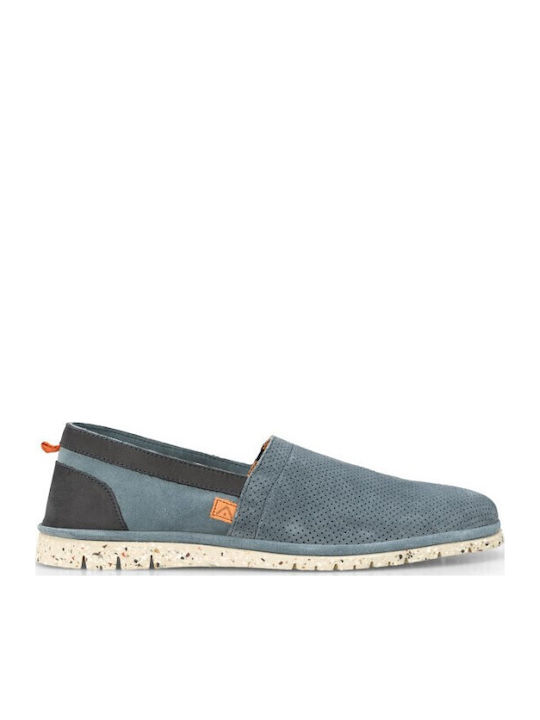 Amber Suede Ανδρικά Μοκασίνια σε Μπλε Χρώμα
