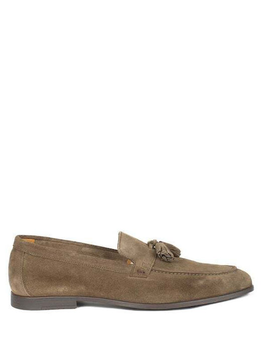 Calce Δερμάτινα Ανδρικά Loafers σε Μπεζ Χρώμα