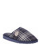 Men's Printed Slippers Blue