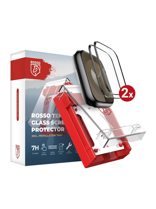 Rosso Tempered Glass για το Apple Watch 9, 8, 7 - Apple 2τμχ