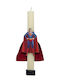 Osterkerzen Superman Runde Handgefertigt Beige