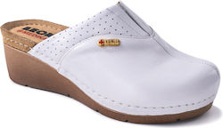 Leon Women's Anatomic Clogs White