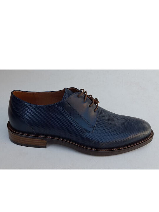 Men's Leather Casual Shoes Blue