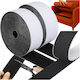 Ruhhy Self-Adhesive Hook & Loop Tape Black 50mmx5m 1pcs