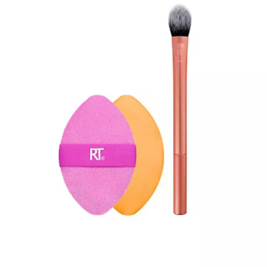 Real Techniques Set Profesional cu Pensule de Machiaj pentru Umbra de Ochi Perfect 2 Bucăți