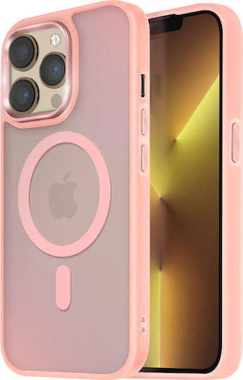 Avizar Magsafe Case for iPhone 13 Pro Max Matte Back Cover Frosted Pink
