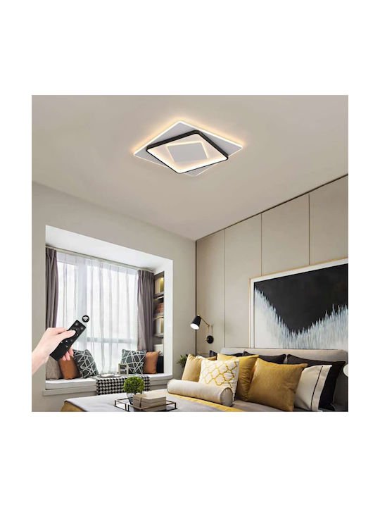 Atman Πλαφονιέρα Οροφής 50εκ. Λευκή με Ενσωματωμένο LED