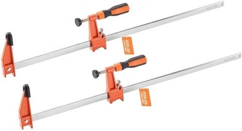 Vevor Bar Clamps Woodworking 2-Pack 61 Cm Opening Lockable F Clamp Cast Iron