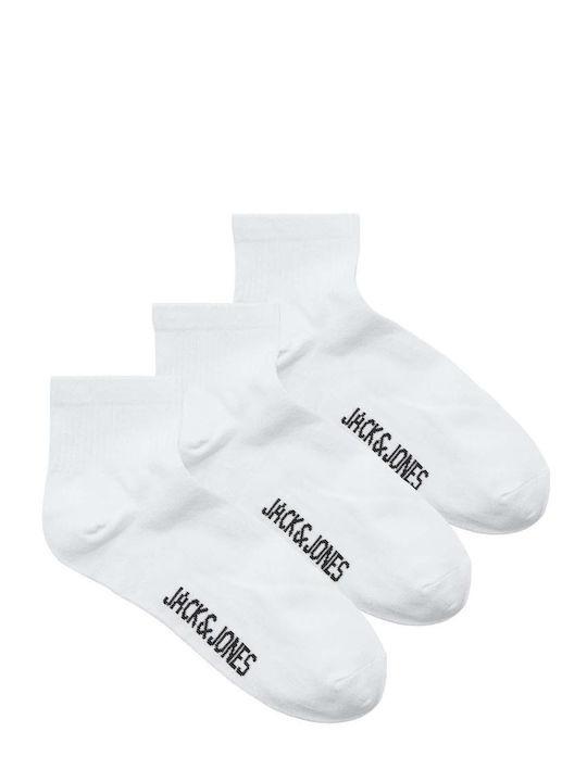 Jack & Jones Ανδρικές Κάλτσες Λευκές 3Pack